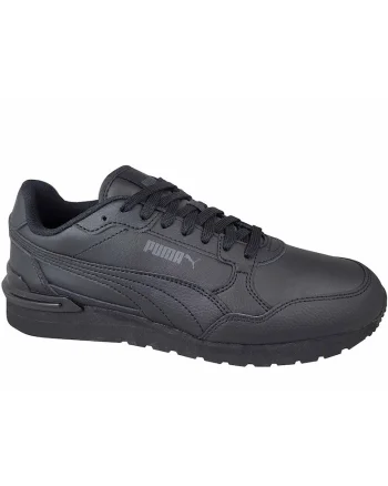 barbati  09 St Runner V4, piele naturala, negru, confortabili, Negru