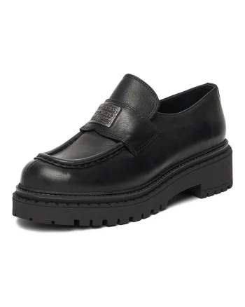 Mocasini pentru femei, G Star Raw, 5906751377659, piele naturala, negru