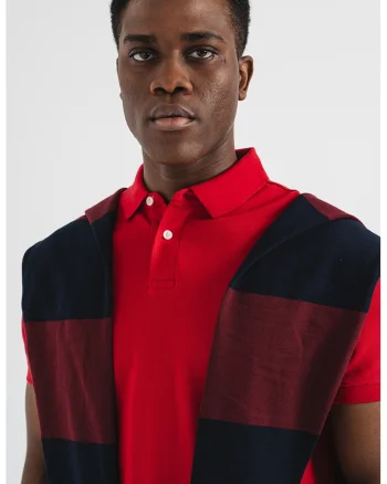 Tricou polo din amestec de bumbac organic