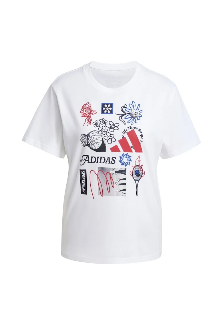 Tricou  W C Photo Tee 2 JN9097 Femei Alb, Alb