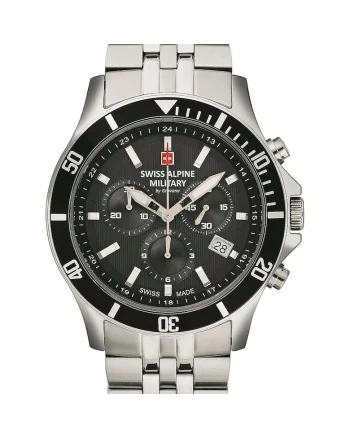 Ceas barbatesc  Quartz, 42mm, 10ATM, Argintiu