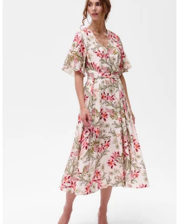 Rochie cu model floral Felina