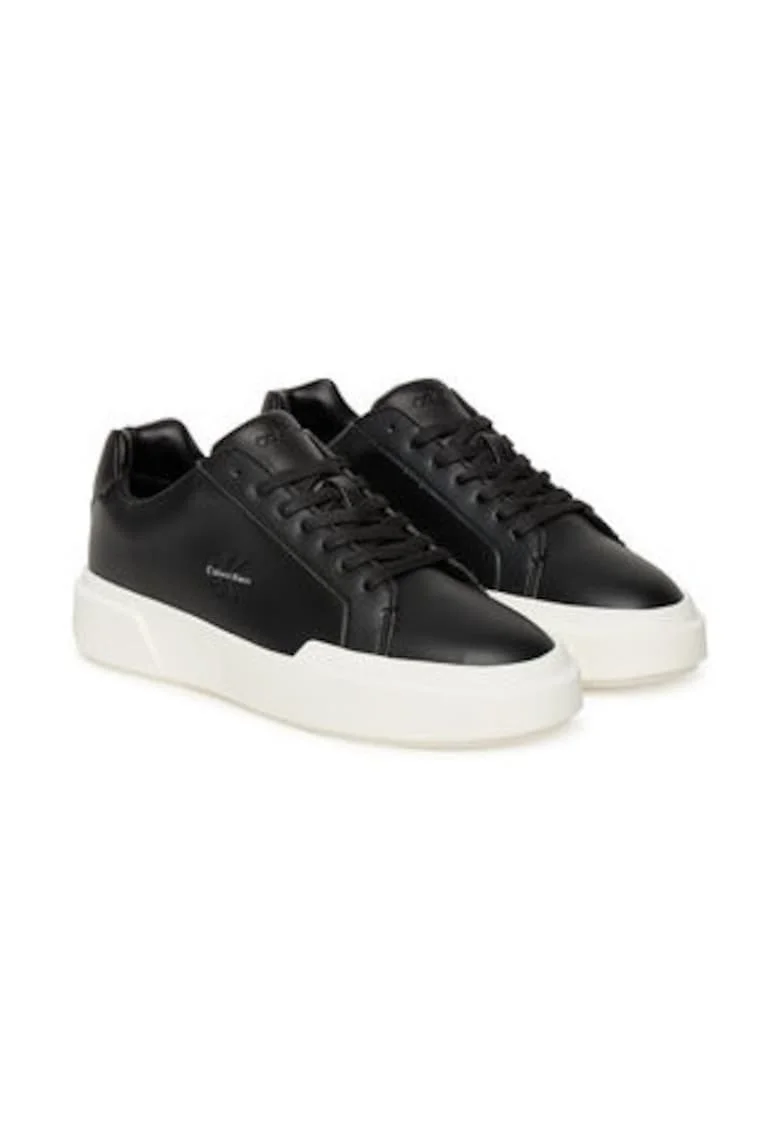 Tenisi de dama,  305525055, piele naturala, negru, Negru