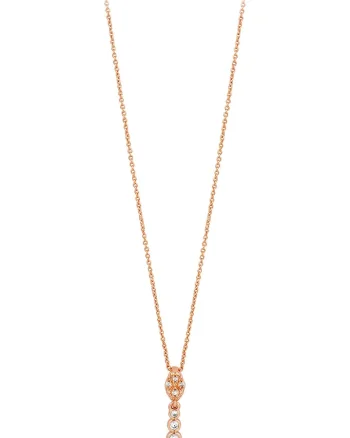 Colier cu zirconia, Auriu
