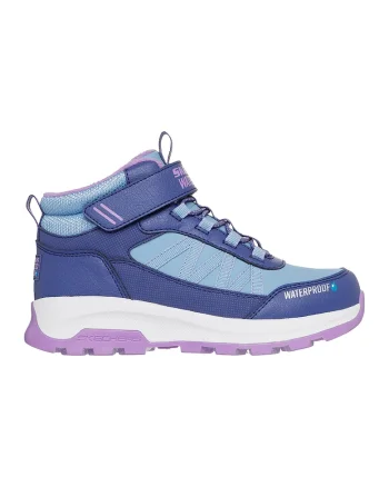 Ghete impermeabile cu velcro, Alb/Albastru lavanda