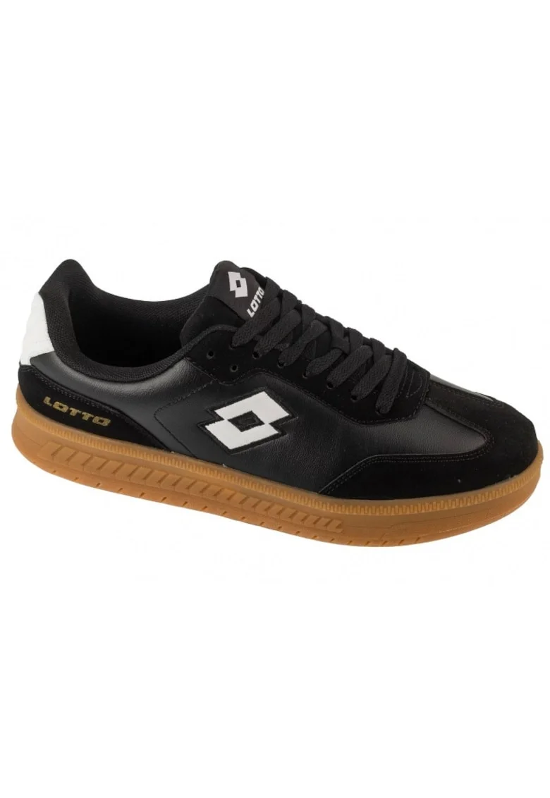 Pantofi sport  negru, piele sintetica, unisex, Negru