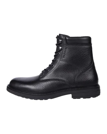Ghete de piele cu siret, Negru