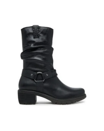Botine dama,  piele naturala, negru, set ghetute