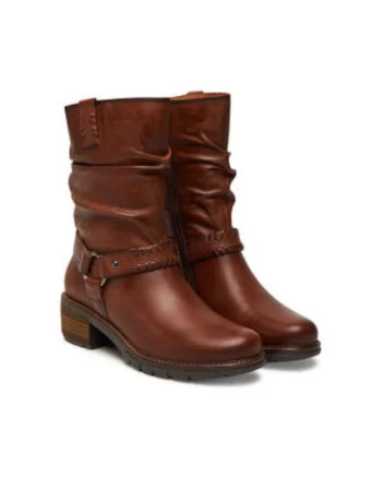 Botine dama,  piele naturala, maro set ghetute