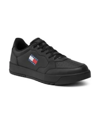 Tenisi barbatesti,  303286019, piele naturala, negru,