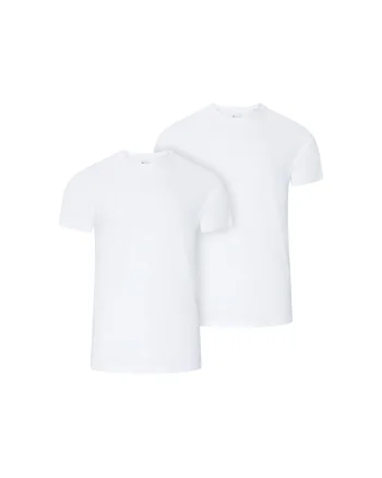 Set de tricouri din bumbac - 2 perechi, Alb