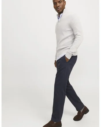 Pantaloni chino din amestec de bumbac, Albastru ultramarin