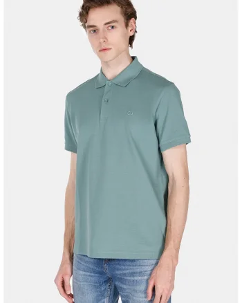 Tricou polo cu model uni, Verde deschis
