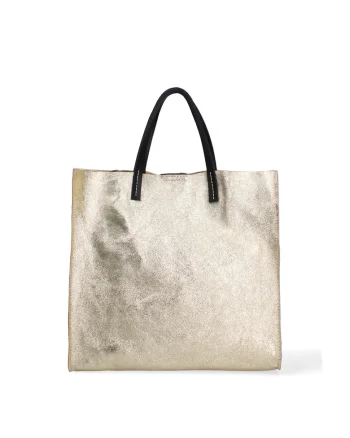 Geanta tote cu model uni Ereva, Auriu