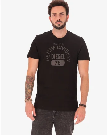 Tricou cu imprimeu logo, Negru