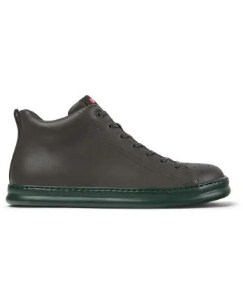 Pantofi sport mid-cut din piele Runner Four 1223, Gri