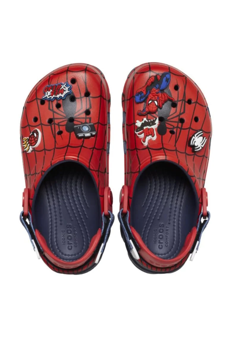 Saboti  Team SpiderMan All Terrain Clog Kids - J5 US Albastru - Navy, Alb