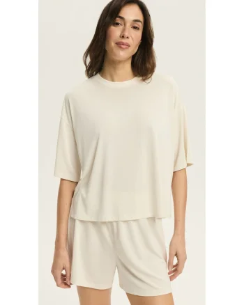 Tricou dama Ruth  Alb crem, Alb