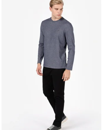 Bluza cu model honeycomb, Albastru prafuit