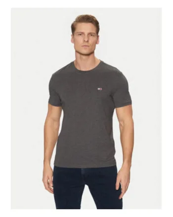 Tricou uni, slim fit, cu decolteu rotund