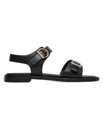 Sandale dama  piele naturala, negru, Negru