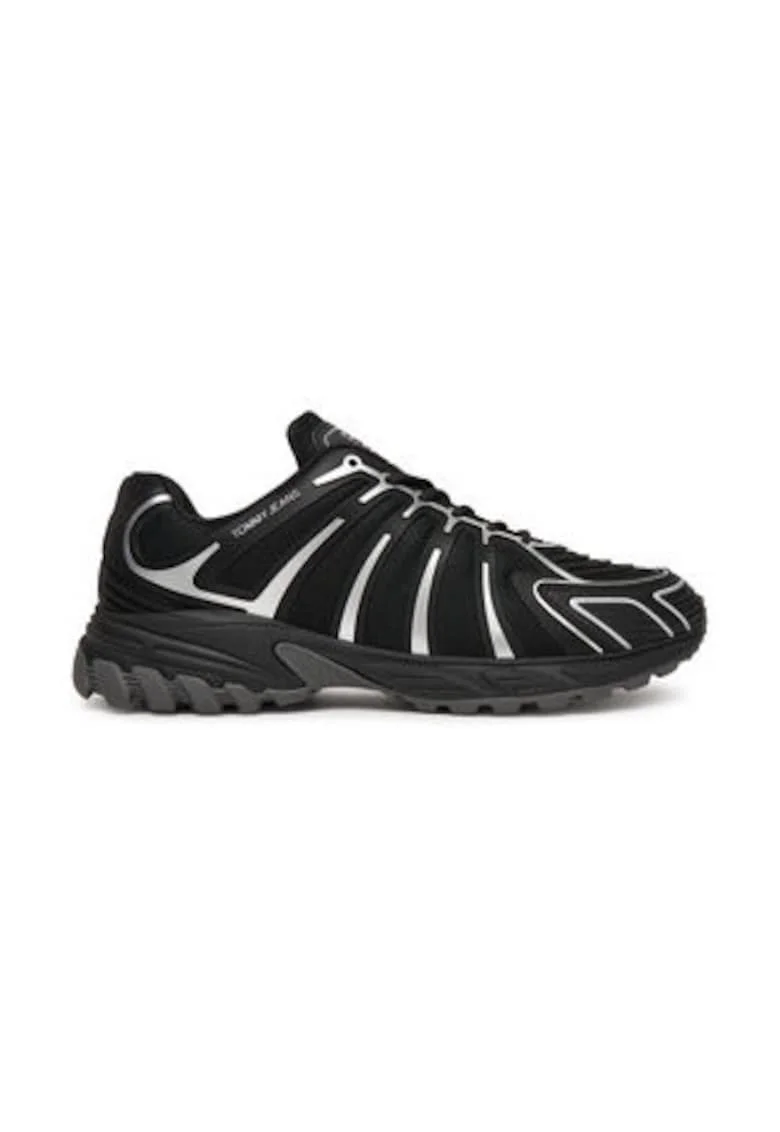 Tenisi barbatesti,  305552990, piele ecologica, negru