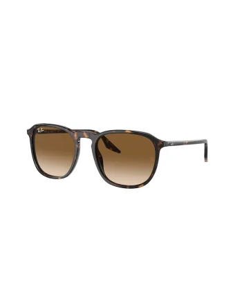 Ochelari de soare patrati unisex cu lentile in degrade, Maro