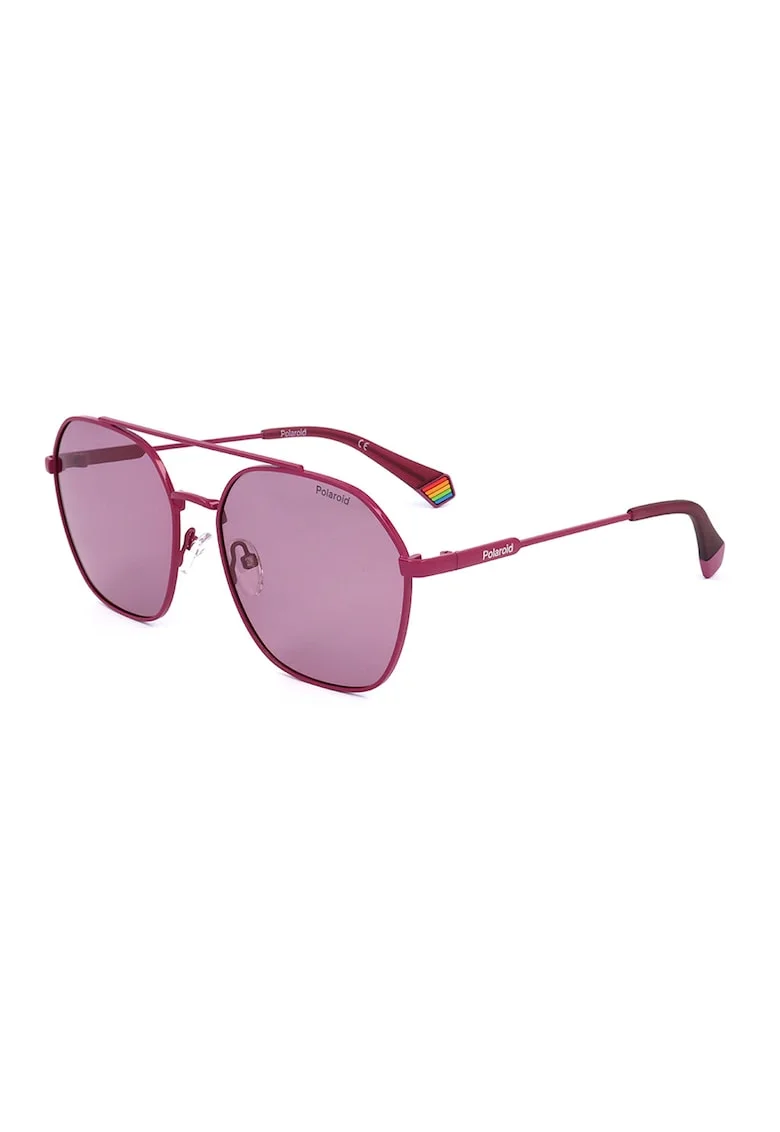 Ochelari de soare unisex polarizati, Roz zmeuriu