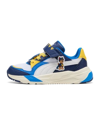 Pantofi sport Trinity 2 din piele ecologica si plasa cu imprimeu desene animate, Galben/Alb optic/Albastru