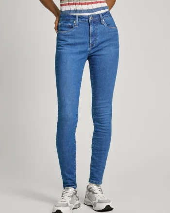Jeans cu croiala super skinny fit