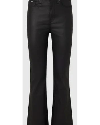 Pantaloni evazati din amestec de modal