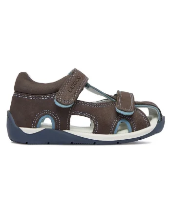 Sandale bleumarin din piele naturală, Bleumarin