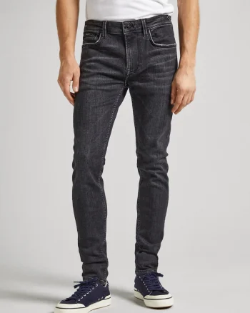 Blugi slim fit cu talie medie,
