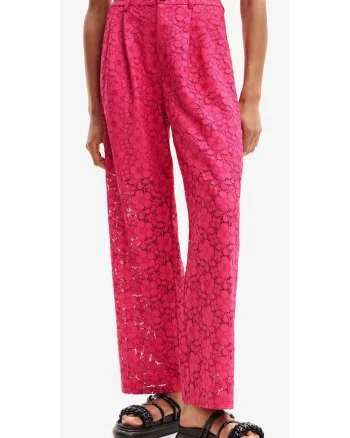 Pantaloni cu dantela crosetata Dharma