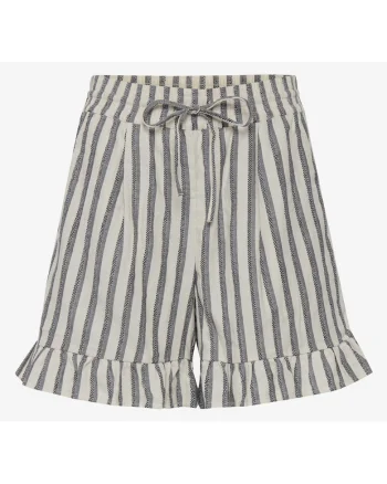 Pantaloni scurti din bumbac in dungi
