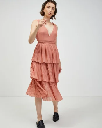 Rochie cu volane si pliuri, 34