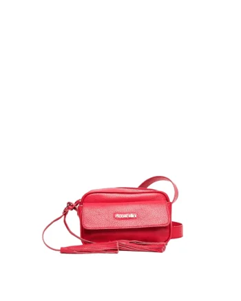 Geanta dama piele,  Thea, fuxia, 30x9x13 cm