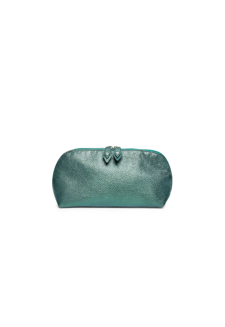 Portfard piele,  St. Tropez, verde sidef, 23 x 8 x 14 cm