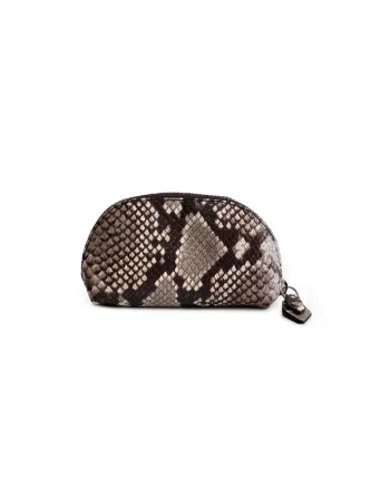 Portfard piele,  Sun, sarpe grej, 12 x 5 x 8 cm