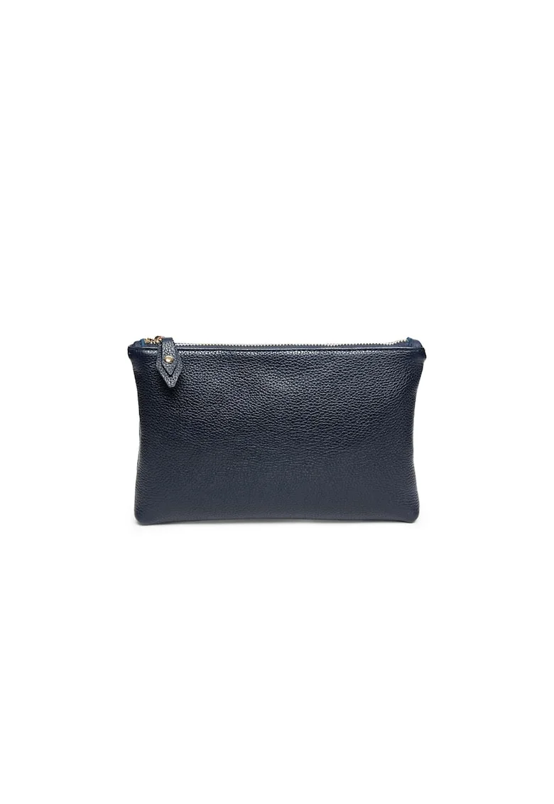 Portfard piele,  Portfard St. Moritz, bleumarin, 23 x 3 x 15 cm