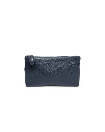 Portfard piele,  St. Moritz, gri, 23 x 3 x 15 cm