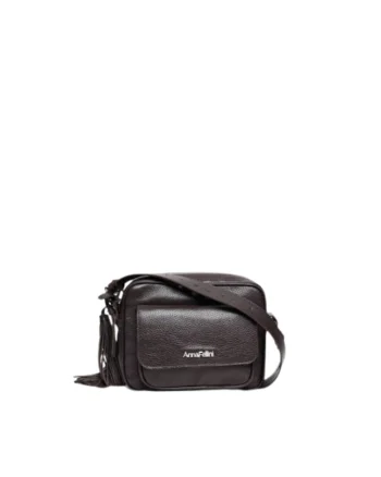 Geanta dama piele,  Lucy, maro, 22x10x17 cm