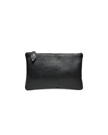 Portfard piele,  St. Moritz, negru, 23 x 3 x 23 cm