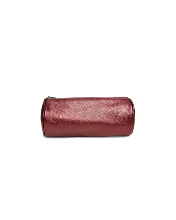 Portfard piele,  Skin, bordo sidef, 20 x 9 x 9 cm
