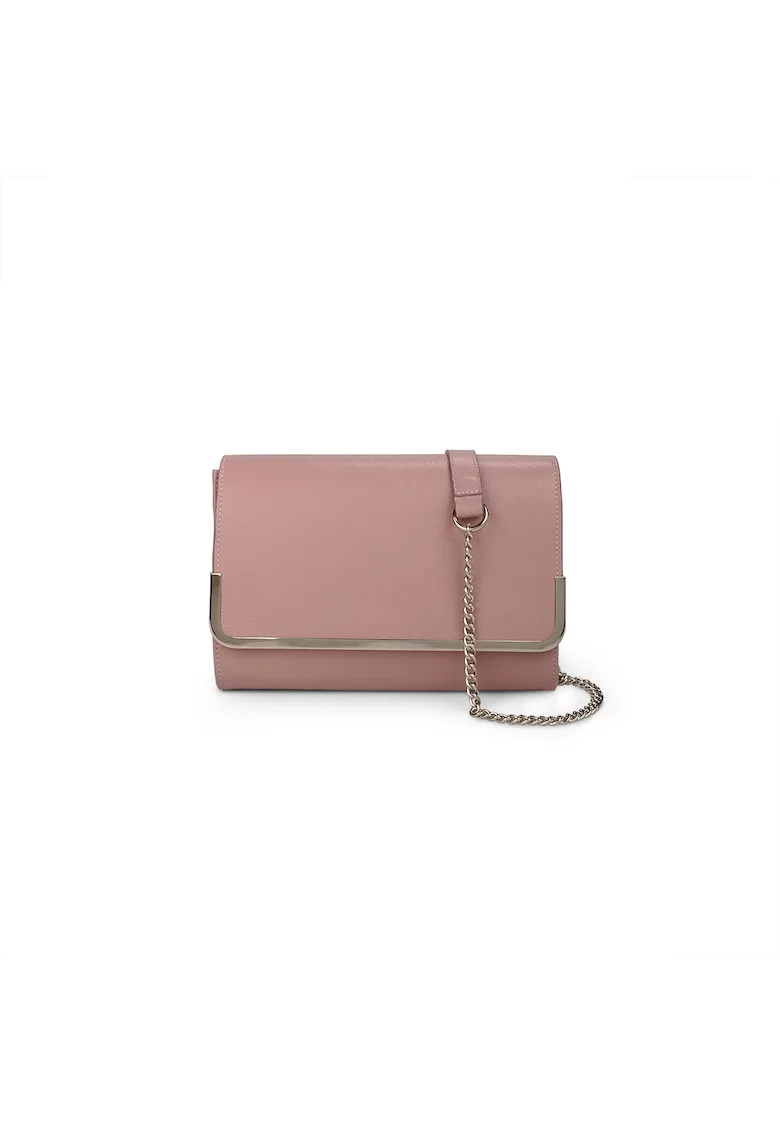 Geanta dama piele,  Laura 41 C rama, roz, 31 x 7 x 21 cm