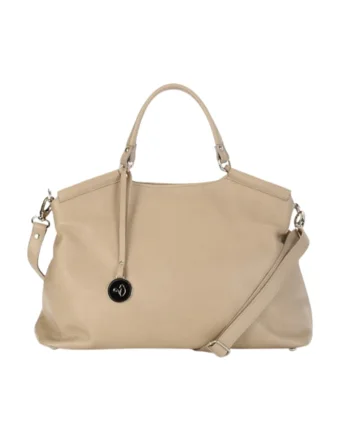 Geanta dama piele,  Laura 63 B, bej, 44x19x32 cm