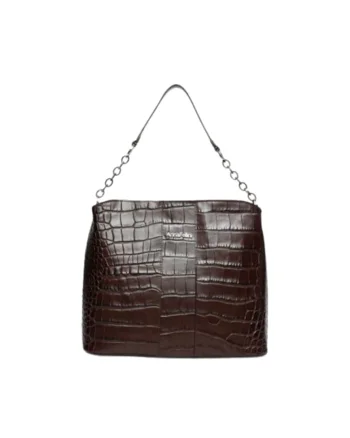 Geanta dama piele,  Gerdina, 32x16x20, Maro