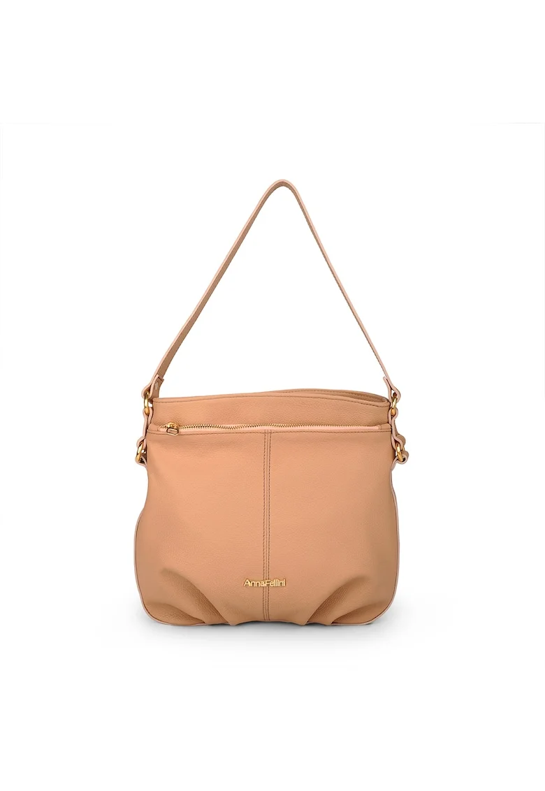 Geanta dama piele,  Eduard 5, 28x4x26, Natur