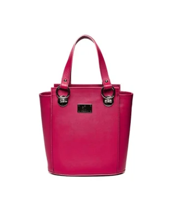 Geanta dama piele,  Elisabeth 8, 25x14x27, Fucsia