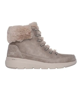 Ghete de piele ecologica On-The-Go, Maro taupe deschis